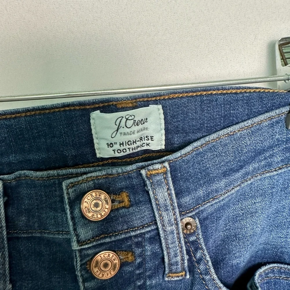 Women’s J Crew Skinny 10” Toothpick Jeans Size - Picture 9 of 9